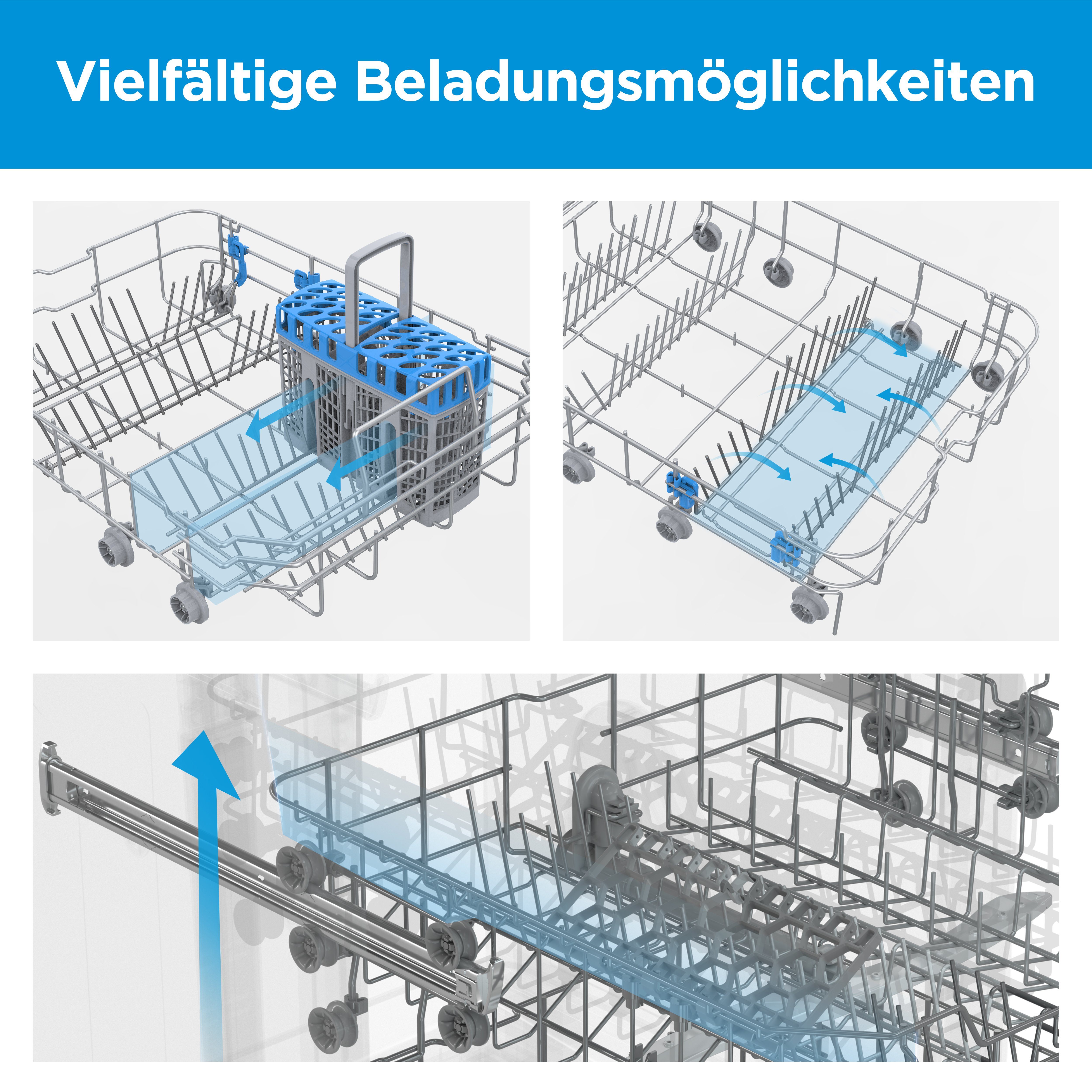Midea Standgeschirrspüler, SF 3.45N Pro, 9 l, no