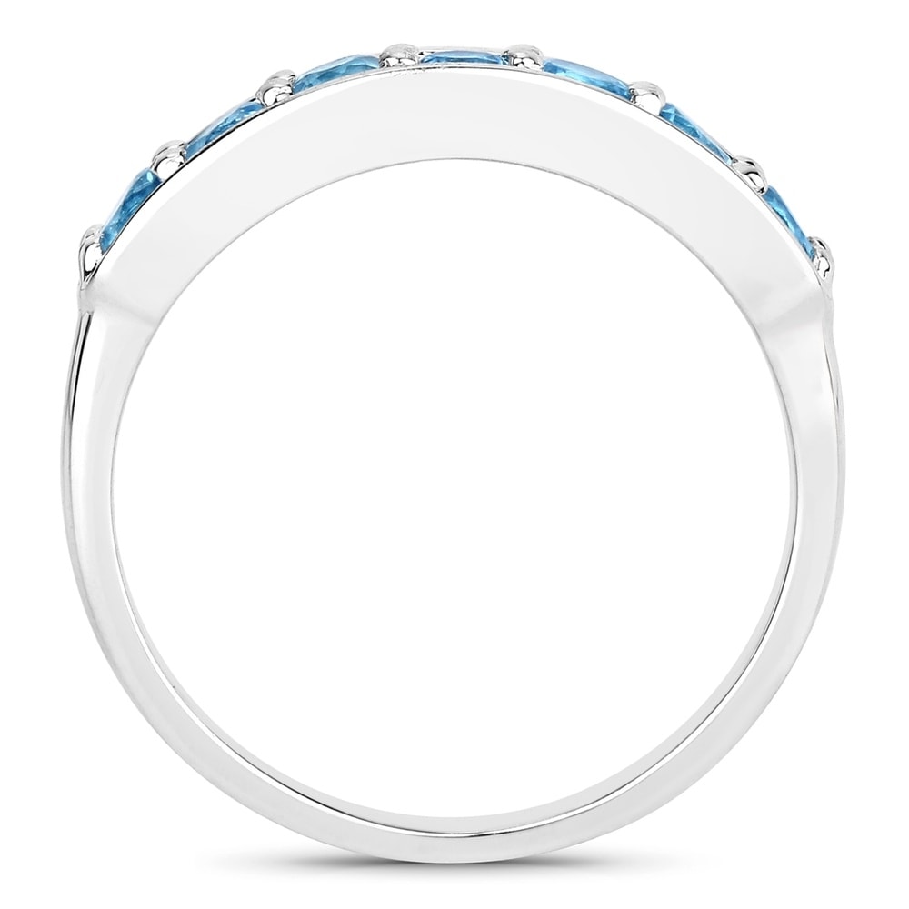 Rafaela Donata Bague Argent sterling Topaz bleu en Argent Bague