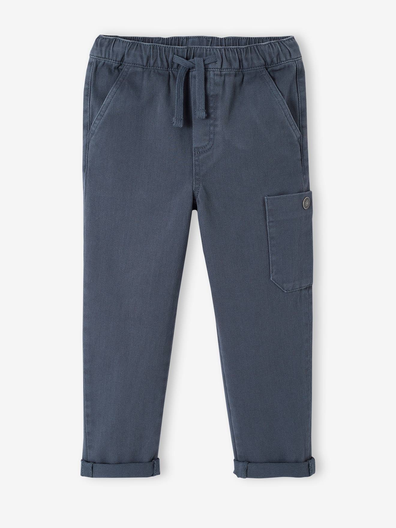 Vertbaudet Jungen Cargohose mit Schlupfbund - schokolade