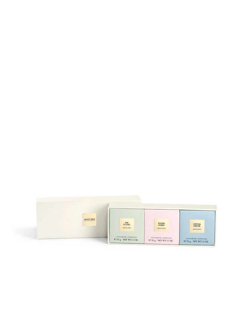 Armani Privé Les Eaux Handsoaps Discovery Trio Set - set pentru îngrijirea mâinilor
