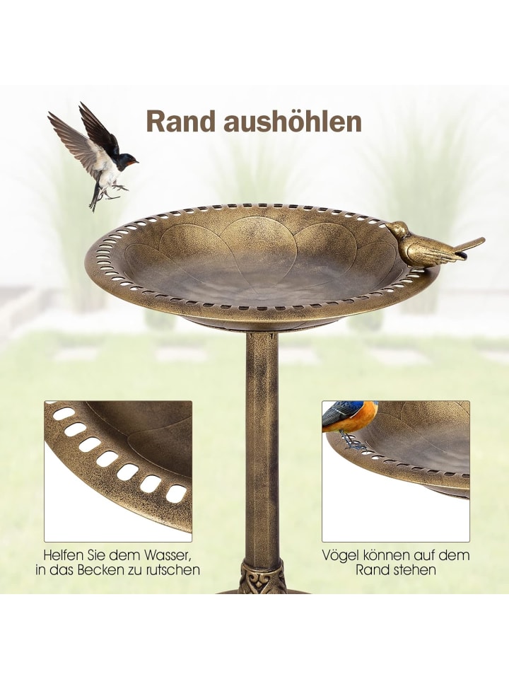 COSTWAY Vogelfutterstation in Bronze günstig kaufen onesize