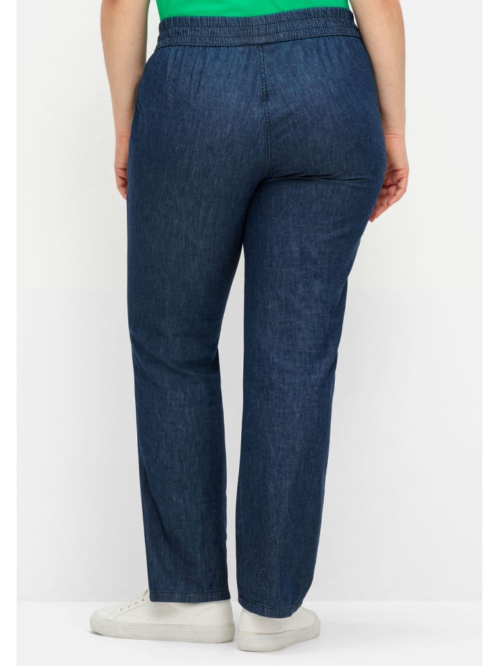 sheego Jeans in dark blue Denim günstig kaufen