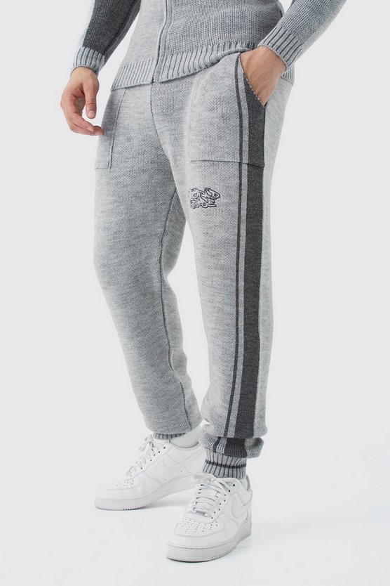 Lockere Jogginghose mit Seitenstreifen