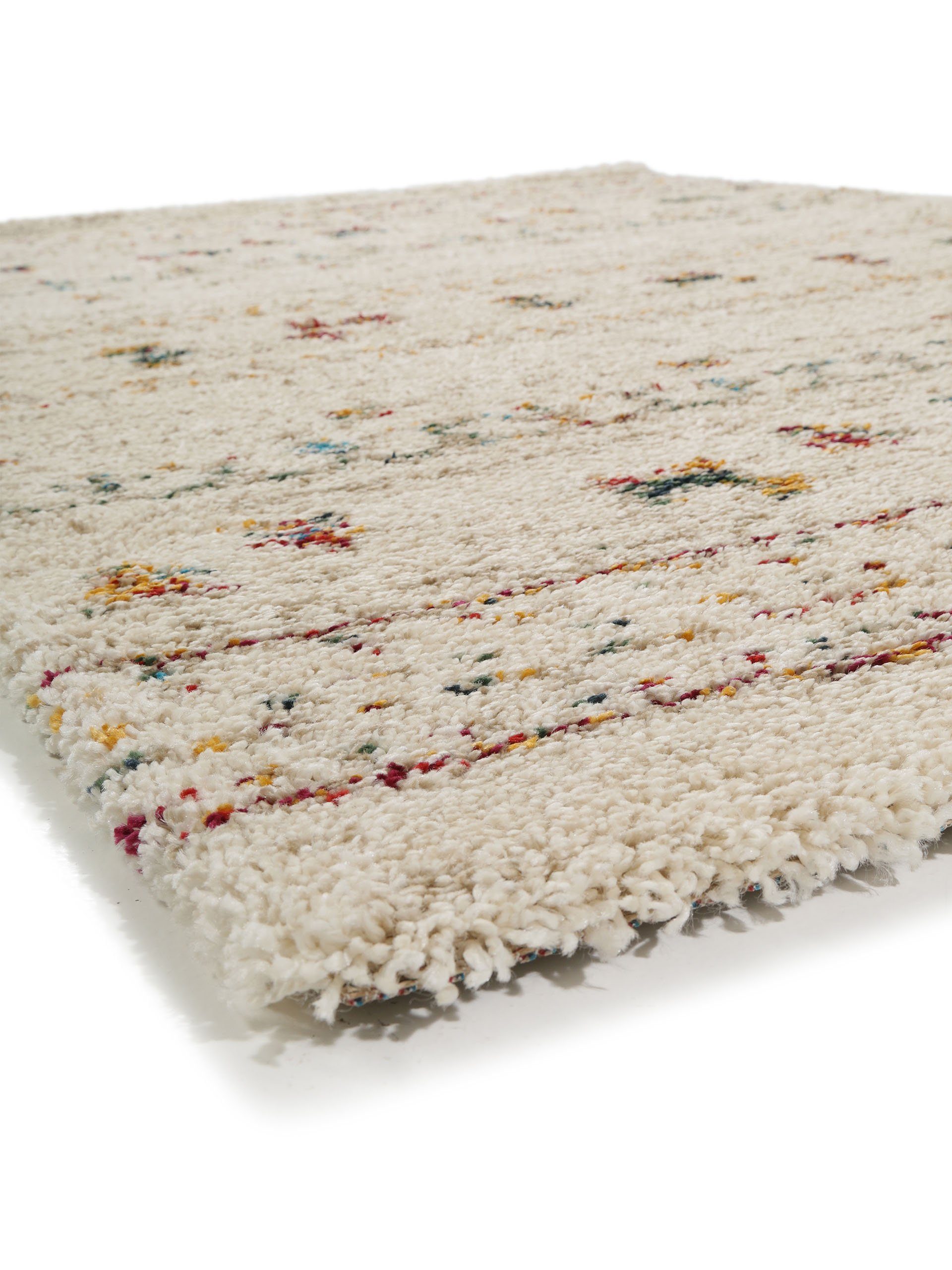 Hochflor-Teppich Gobi, benuta, rechteckig, Höhe: 21 mm, Kunstfaser, Berber, Ethno-Style, Wohnzimmer