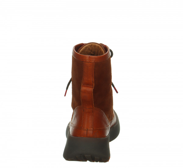 KUSABI Schnürboots - Kastanie/Kombi