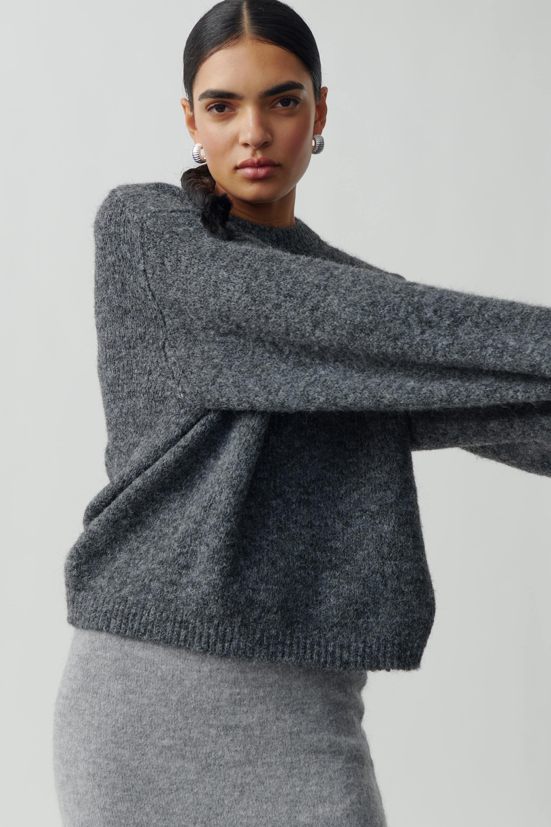 Boxy knitted sweater