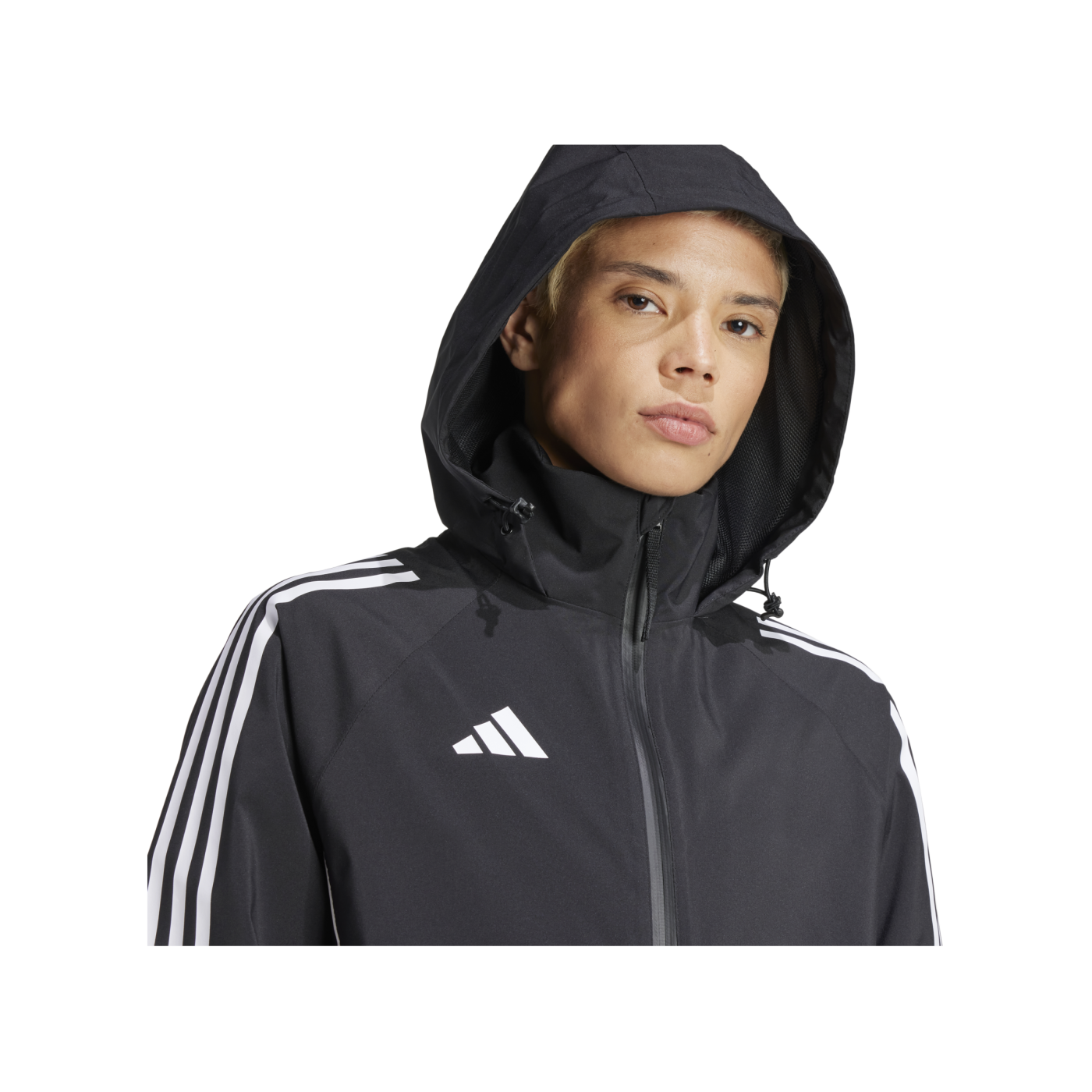 adidas Tiro 24 Regenjacke Damen Schwarz Weiss