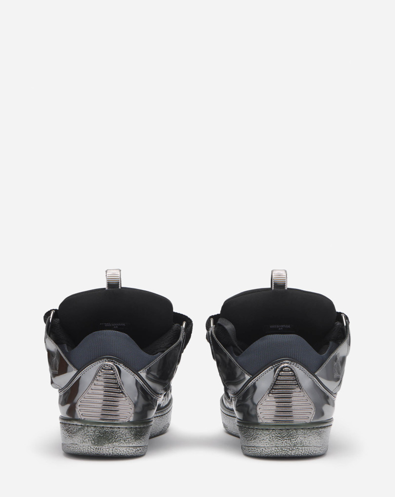 SNEAKERS CURB EN CUIR METALLISÉ