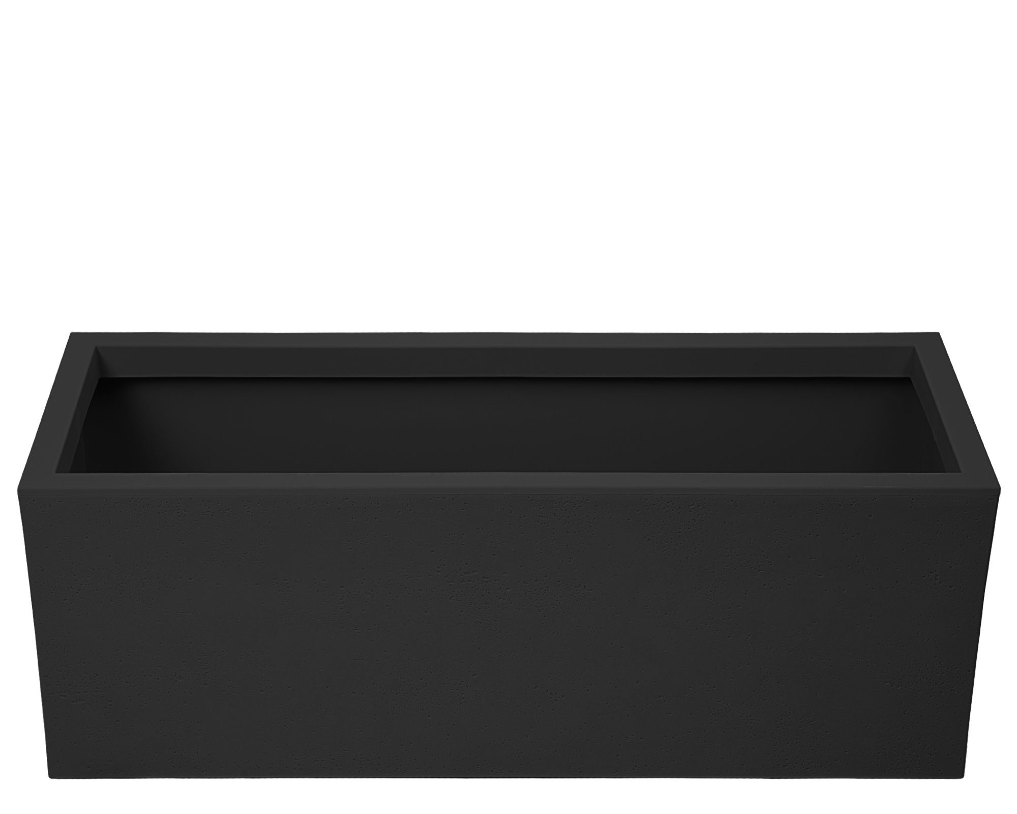 ONDIS24 Blumenkasten Vulkan 57L Gestein/Basalt Optik mit Wasserspeicher Pflanzenkasten, 79.5 x 29.5 x 29.5 (H) cm
