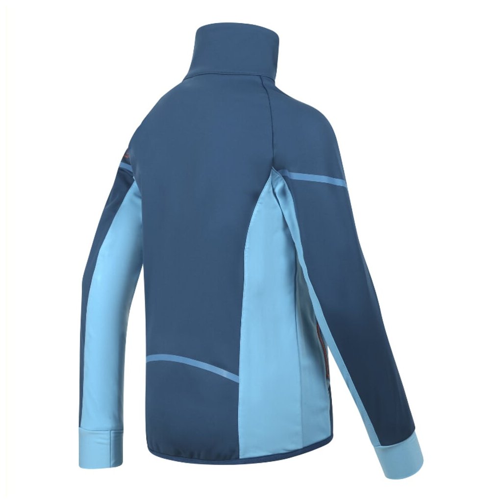 Progress Coolio JKT Kinder-Softshell-Jacke Petrolblau/Hellblau