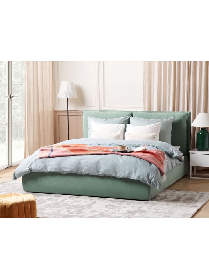 Beliani Doppelbett BAJONNA in Grün - (W) 184 x (H) 102 x (L) 235 cm günstig kaufen onesize