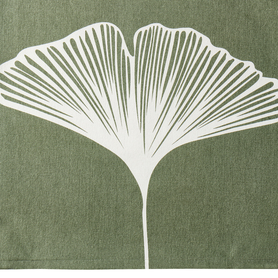 Kissenhülle mit Ginkgoblatt-Druck