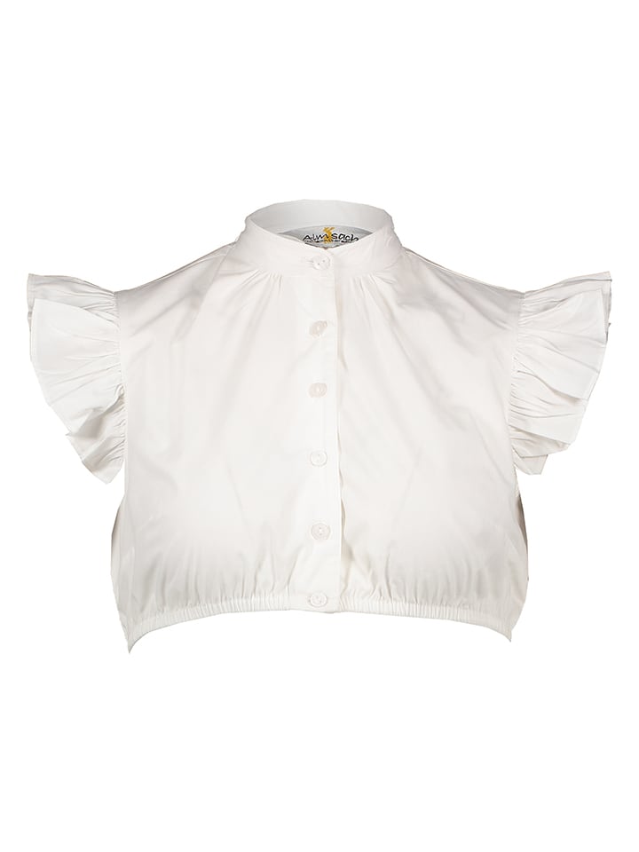 Almsach Dirndlbluse in Weiß günstig kaufen