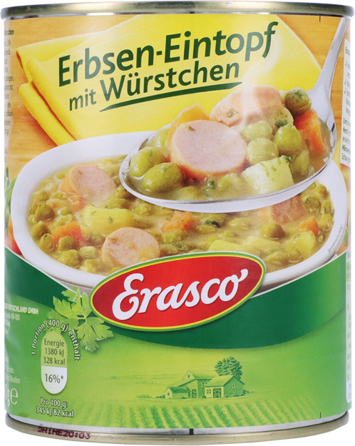 Erasco Erbsen-Eintopf mit Würstchen