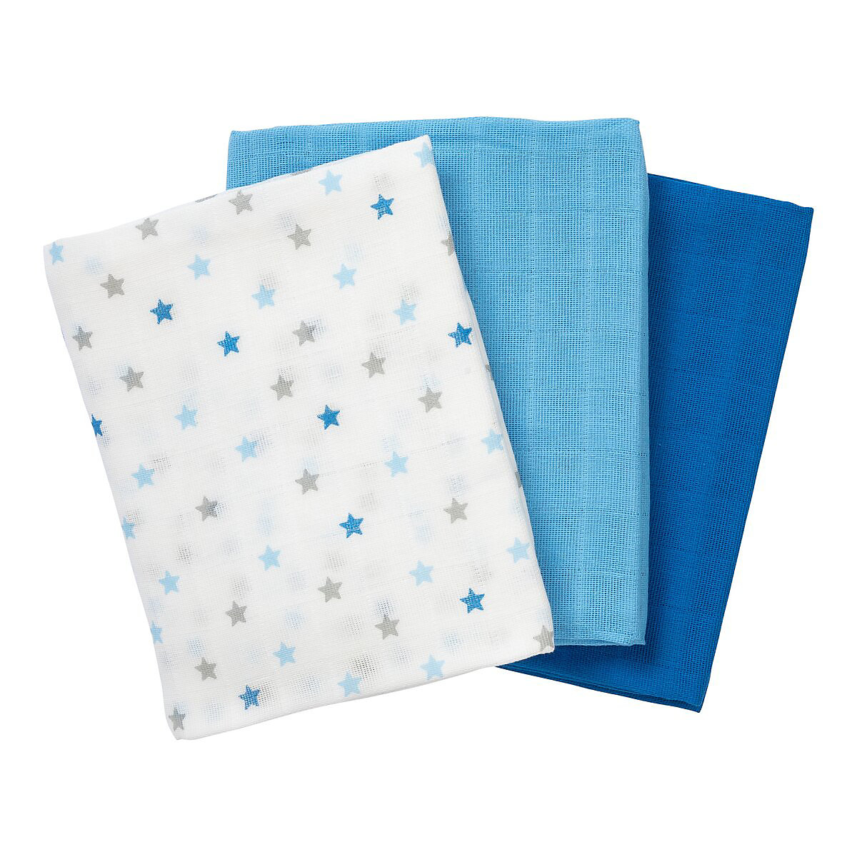 3er-Pack Mullwindeln 80x80 cm