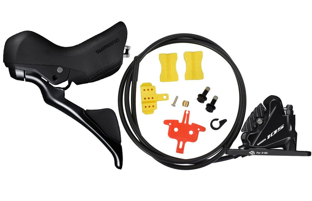 Shimano 105 ST-R7025+BR-R7070 2-fach Scheibenbremse vorne kaufen | Bike-Discount