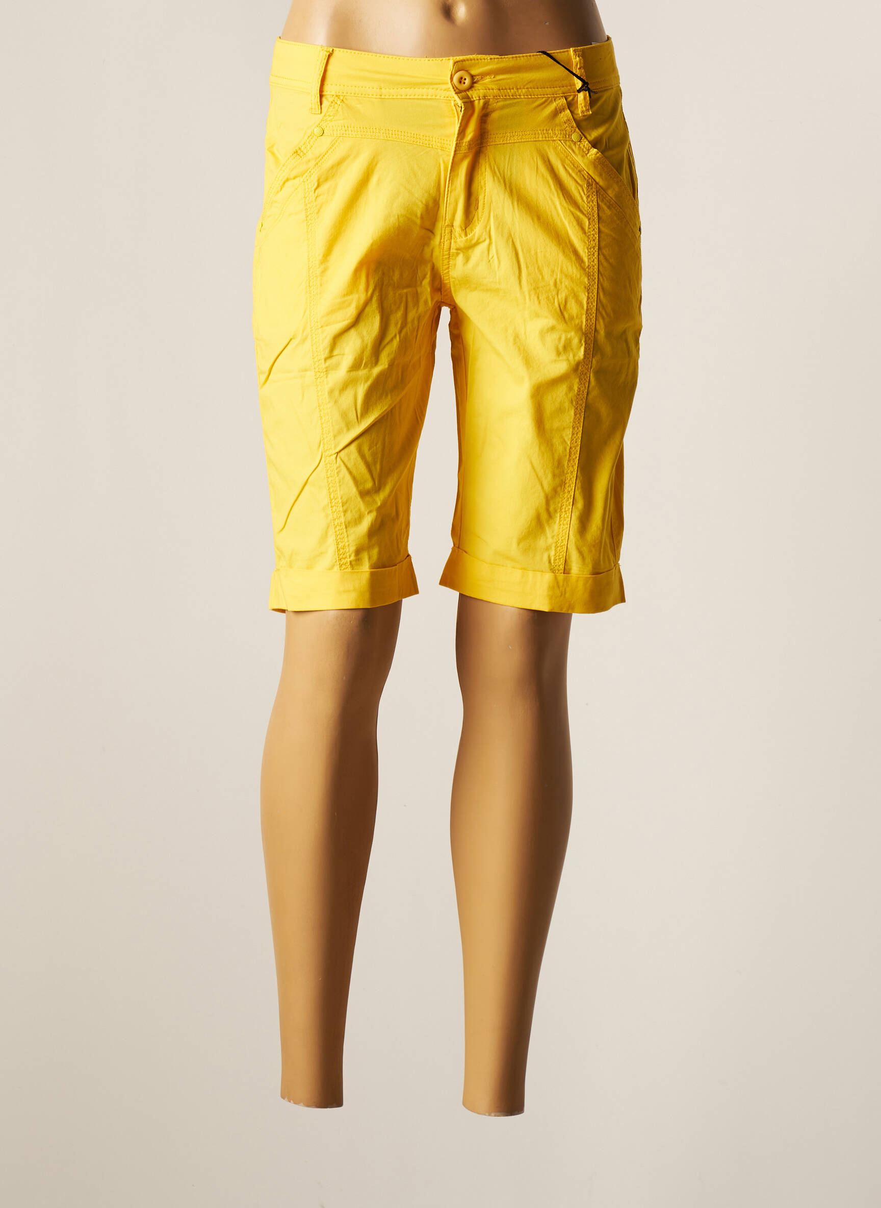 Telmail Bermudas Femme couleur jaune