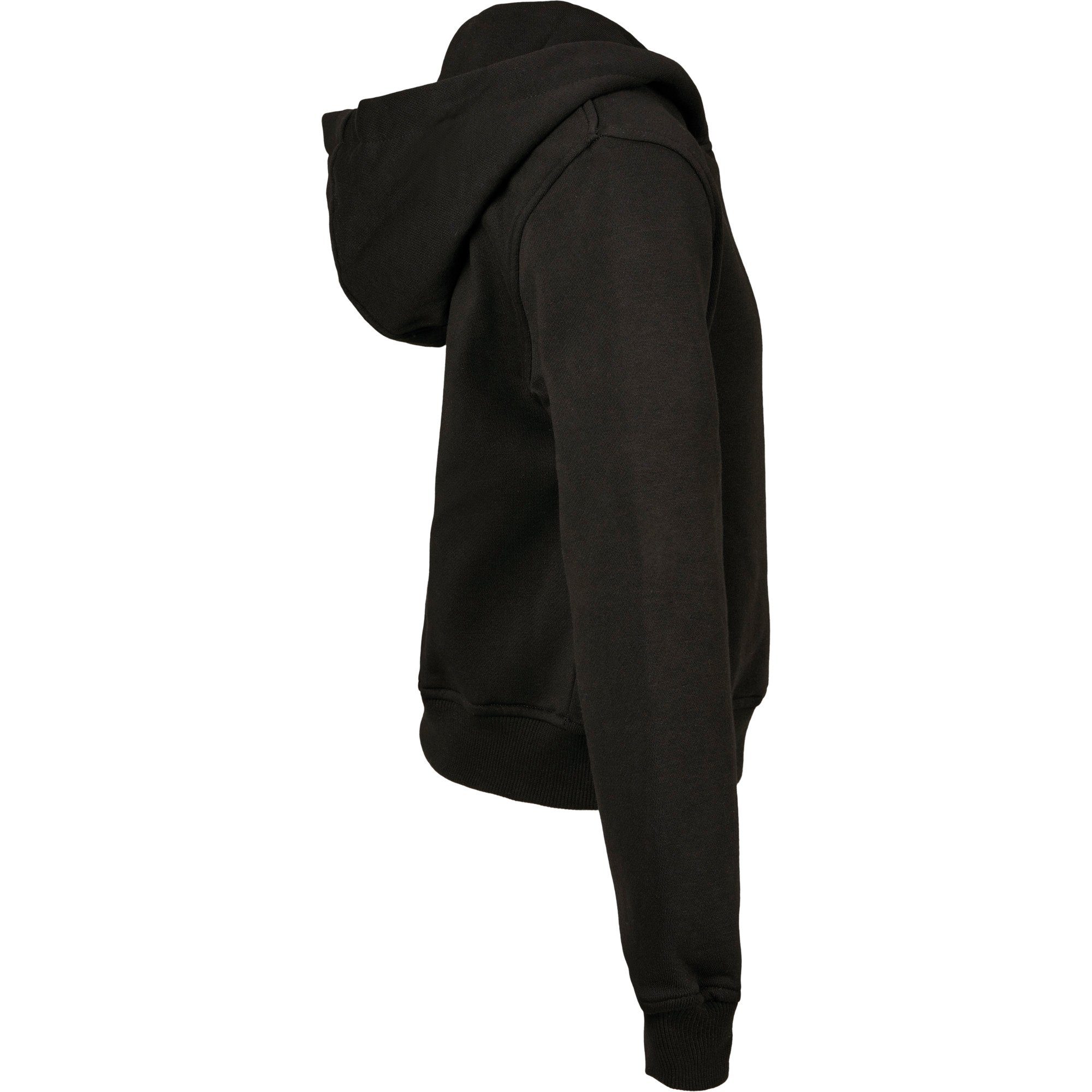 Build Your Brand Kapuzensweatshirt modischer bauchfreier Kapuzen Hoody / Cropped Sweatshirt für Mädchen bauchfrei Kapuzen-Sweater