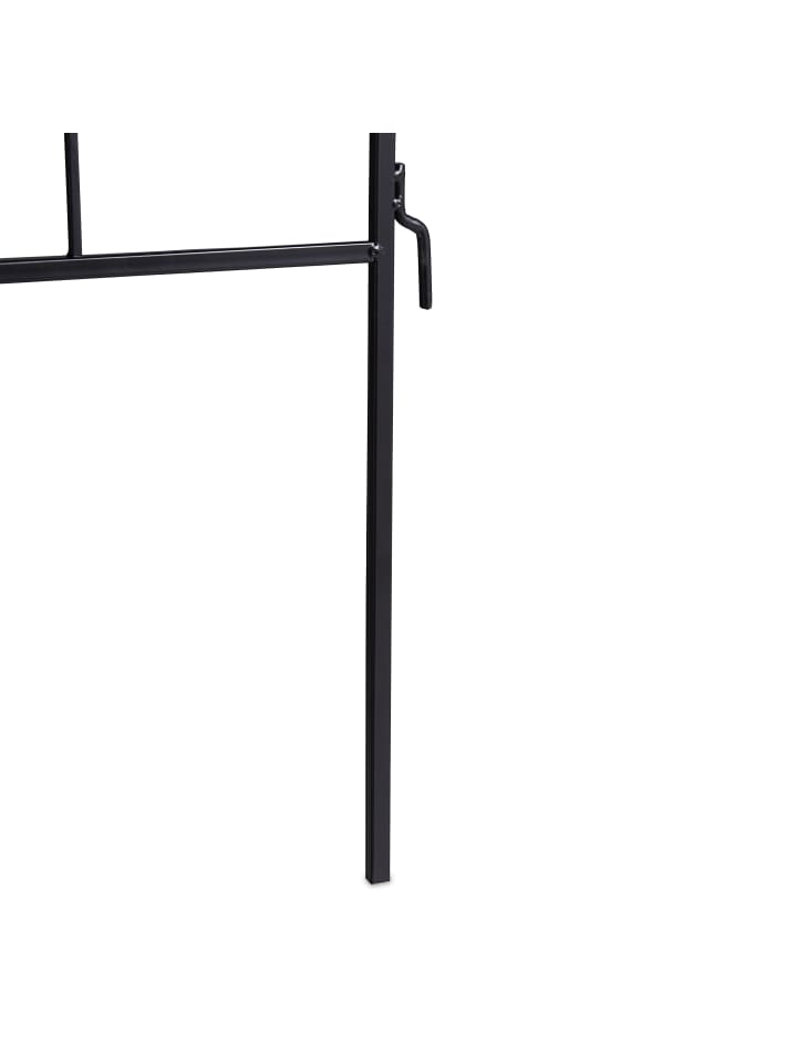 relaxdays 3er Set Rankgitter in Schwarz - (H)122 cm günstig kaufen onesize