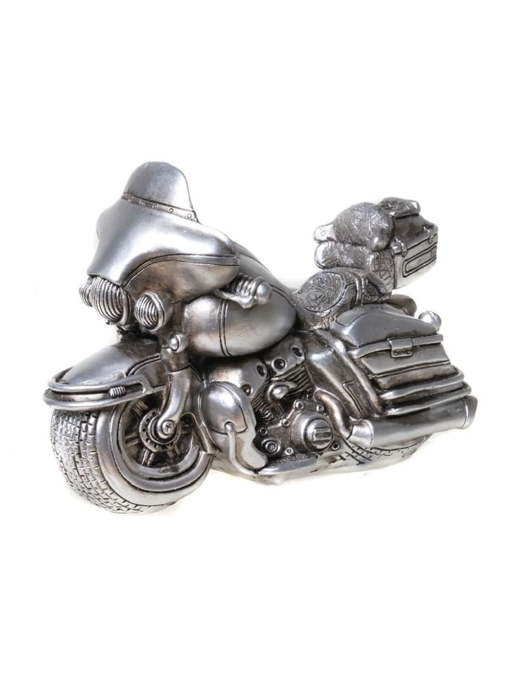 Ambiente Haus Spardose - Motorrad/Chopper Antiksilber günstig kaufen onesize