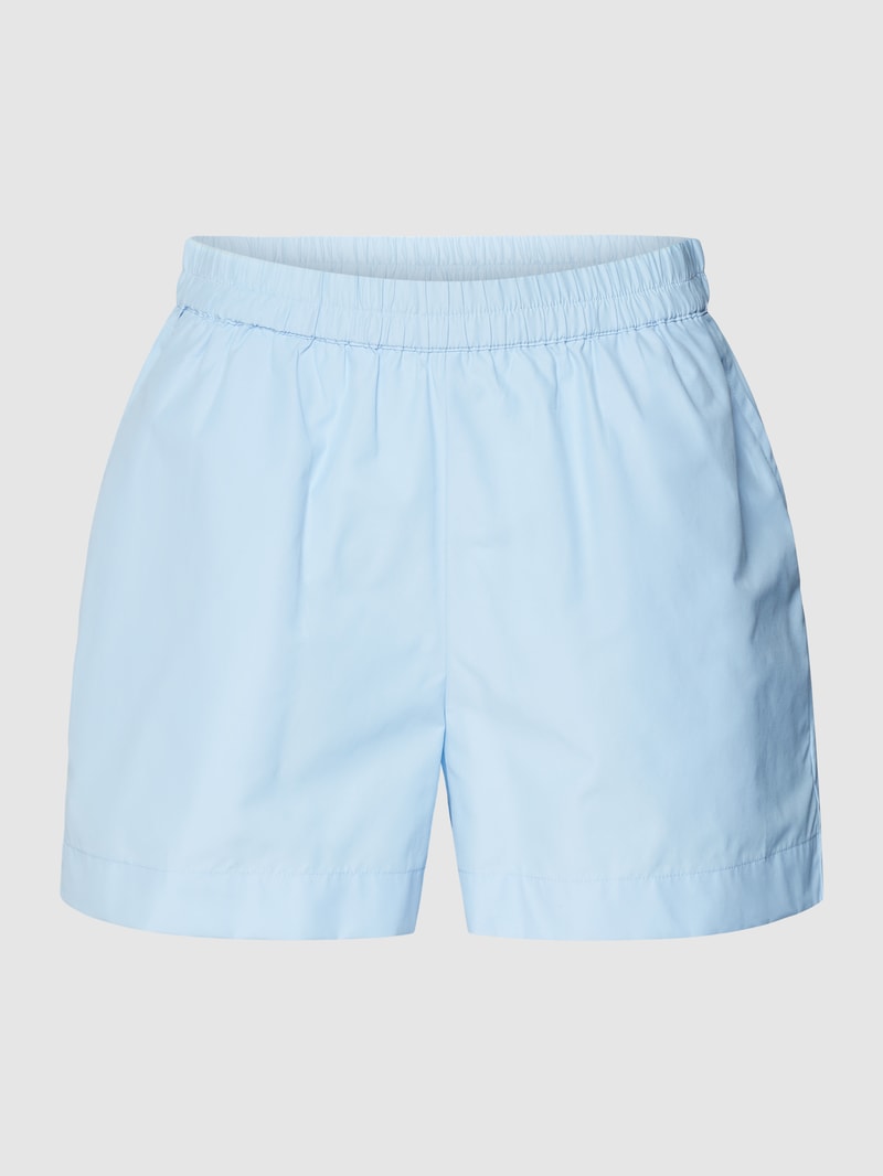 Shorts mit französischen Eingrifftaschen in hellblau