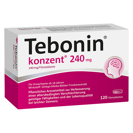 TEBONIN konzent 240 mg Filmtabletten  120 St  Filmtabletten