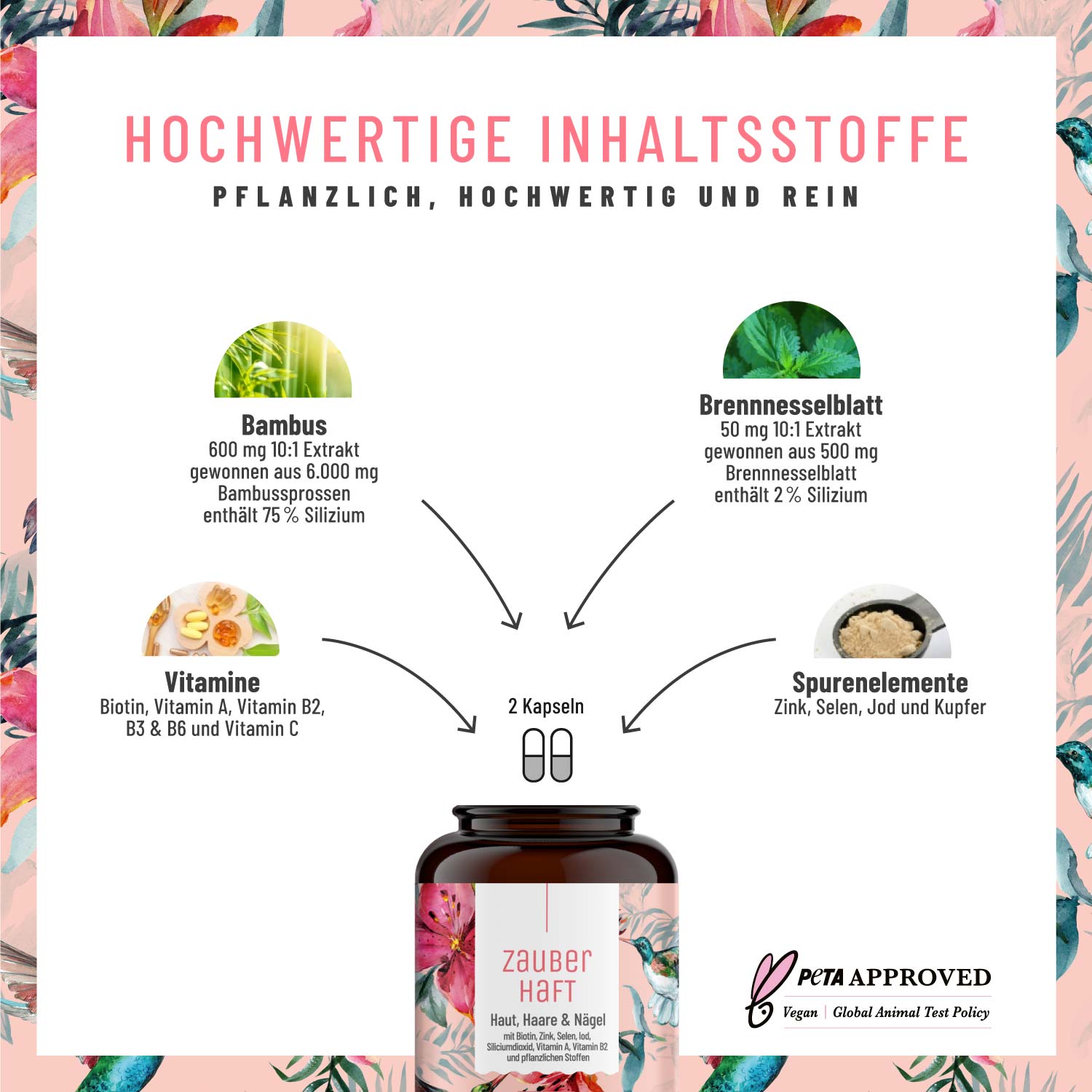 Beauty Komplex Haut. Haare und Nägel - Zauberhaft - NATURTREU®