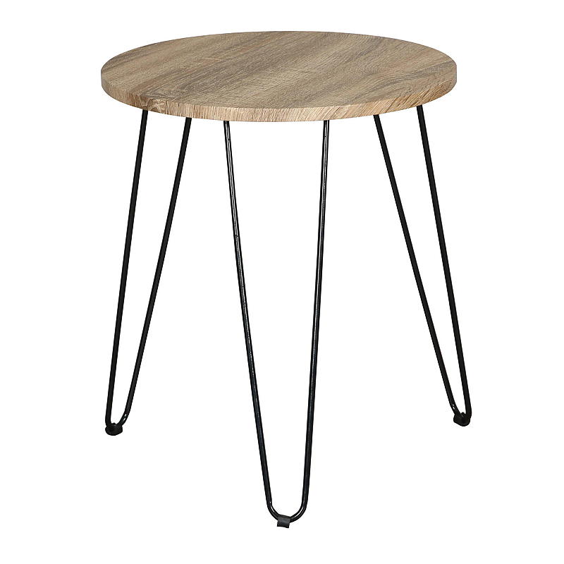 Home Sidebord ø 40x45 cm foliert eik