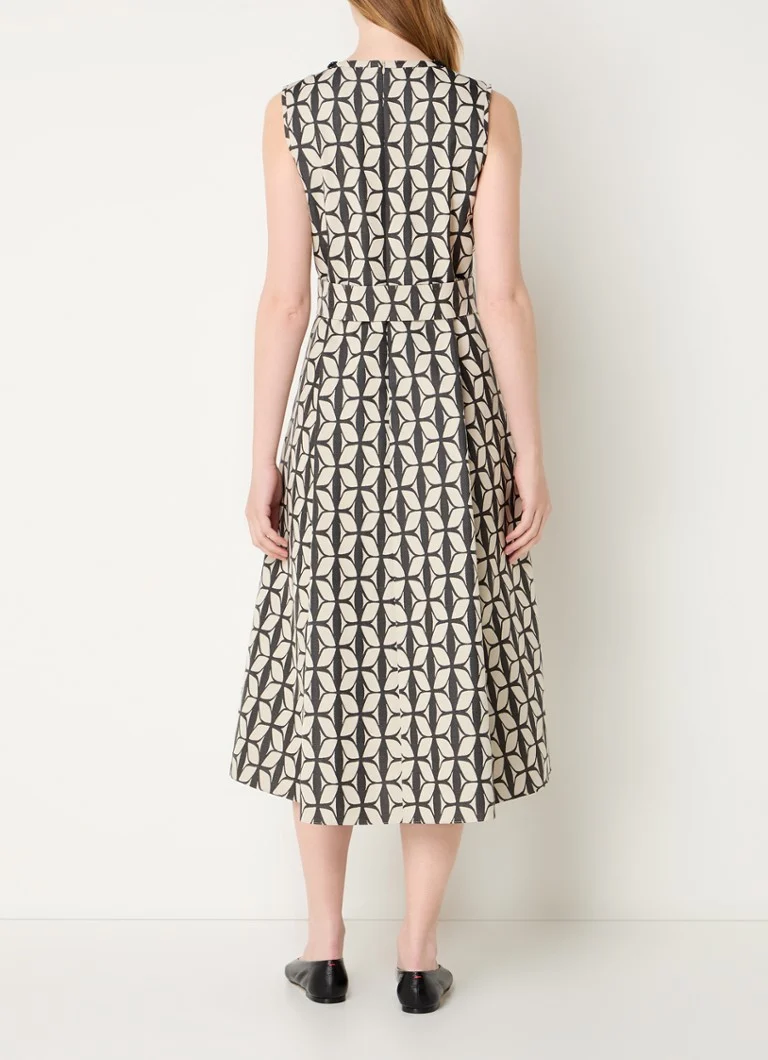 Vestido midi estampado gráfico Moscova de MaxMara