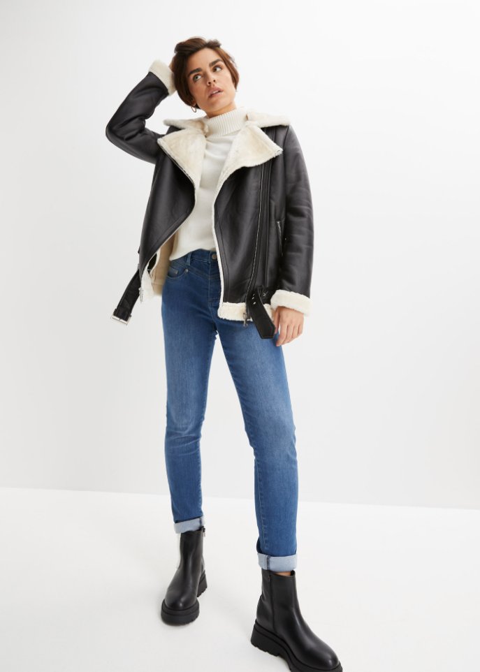 Shaping Thermo-Jeans mit kuscheliger Innenseite, Slim