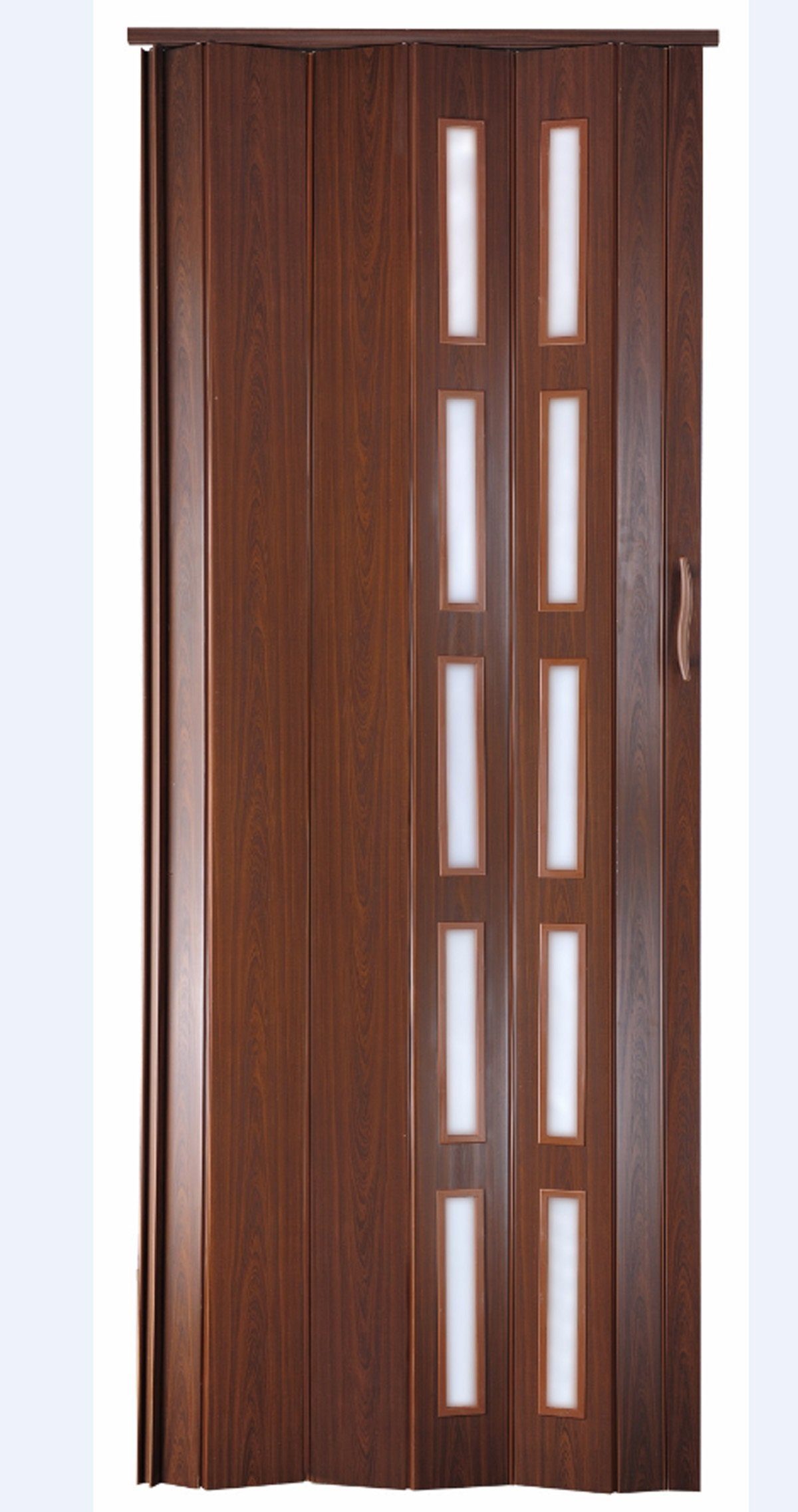 Standom Falttür Schiebetür Mahagoni Fenster H. 201 cm für Türbreite bis 80 cm st5