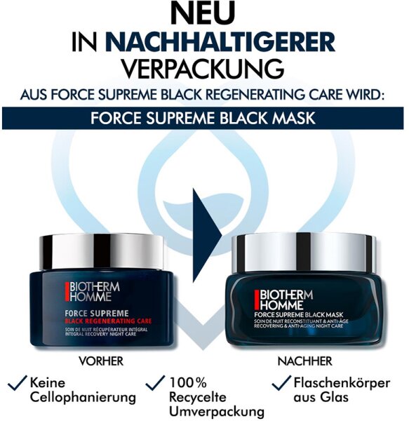 Biotherm Homme Force Supreme Black Regeneration Care  Gesichtscreme