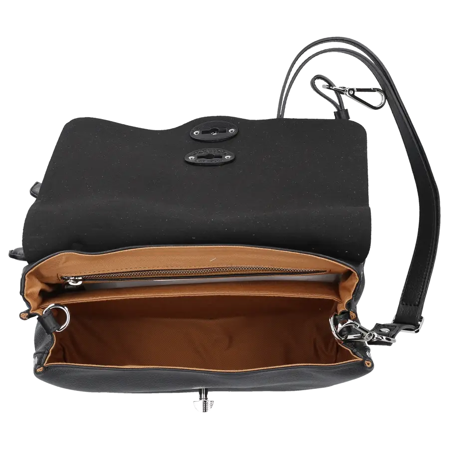 Zanellato - Handtasche POSTINA S Kalbsleder - schwarz