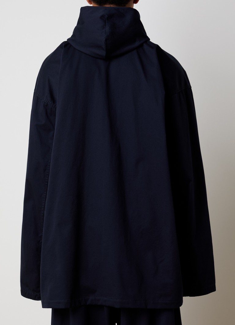 Giacca oversize Balenciaga con cappuccio e tasche laterali