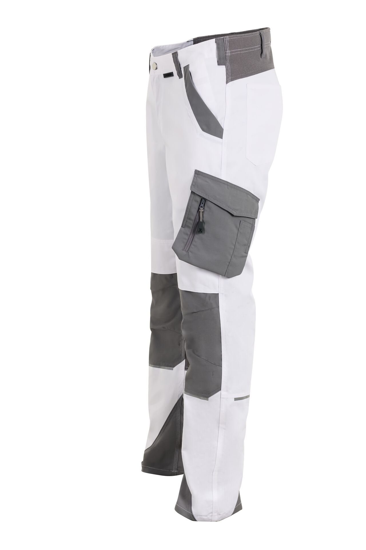 Planam Arbeitshose Herren Bundhose Norit weiß/zink Größe 54 (1-tlg)