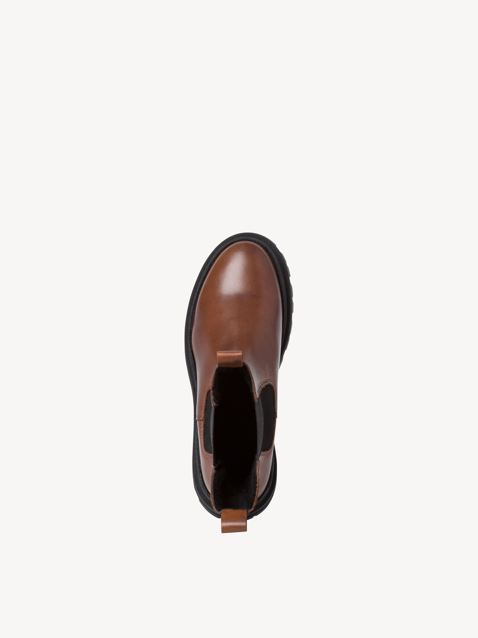 Bottine Chelsea en cuir - marron