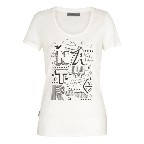 W TECH LITE SS SCOOP NATURE Damen - T-Shirt