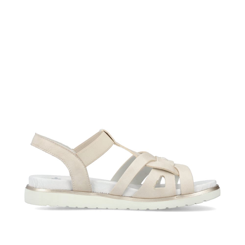 Rieker Damen Riemchensandalen perlweiß