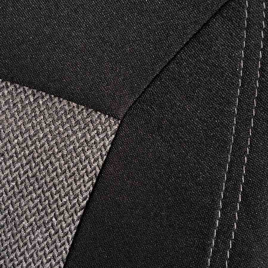 NORAUTO Sitzbezug für 2 Vordersitze, Design ERIS, schwarz-grau - ATU