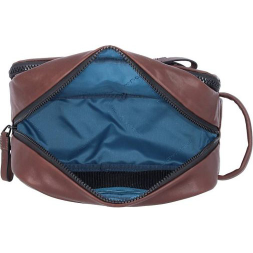 Piquadro Harper Kulturbeutel Leder 23 cm