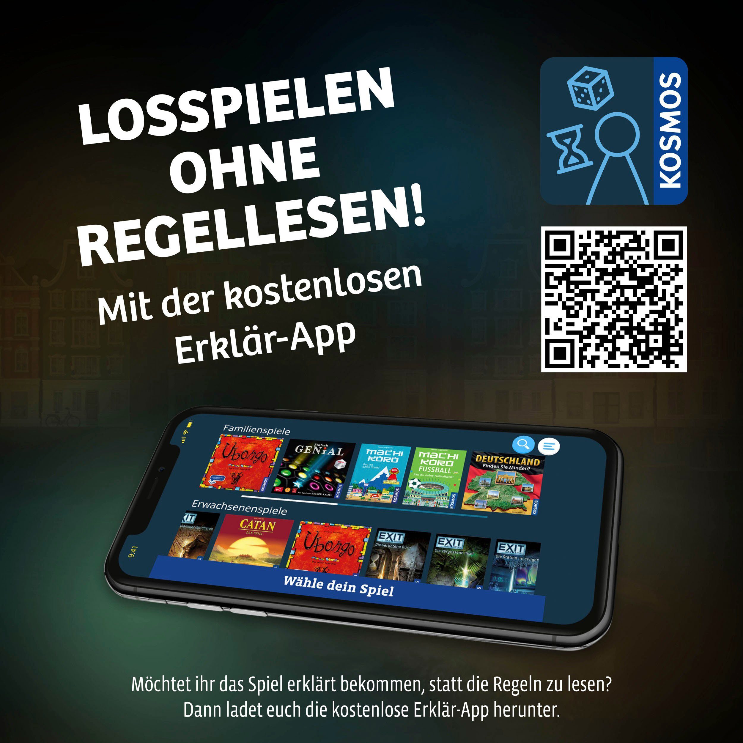 Kosmos Spiel, Rätselspiel EXIT® - Das Spiel: Die Jagd durch Amsterdam (F), Made in Germany