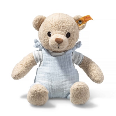 GOTS Niko Teddybär, 26 cm, hellblau