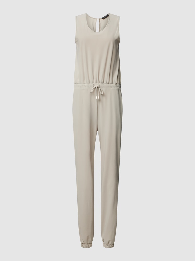 Jumpsuit mit Rundhalsausschnitt Modell 'Ecetera' in stein
