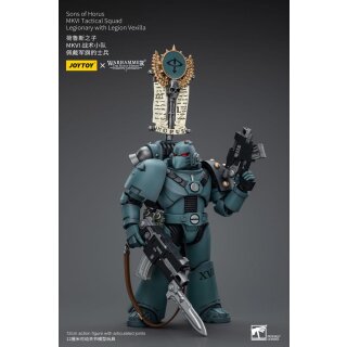 Warhammer: The Horus Heresy Actionfigur: Sons of Horus - MKVI Tactical Squad Legionary with Legion Vexilla