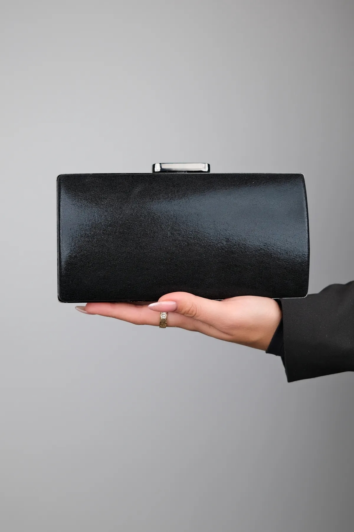 LuviShoes  363 Black Stone Damen-Abendkleidtasche