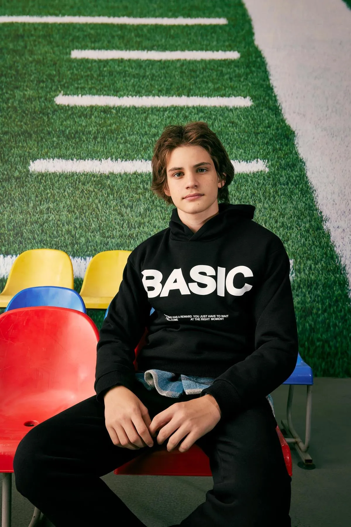 DeFacto  Zweiteiliges Set aus bedrucktem Sweatshirt und Trainingshose für Jungen