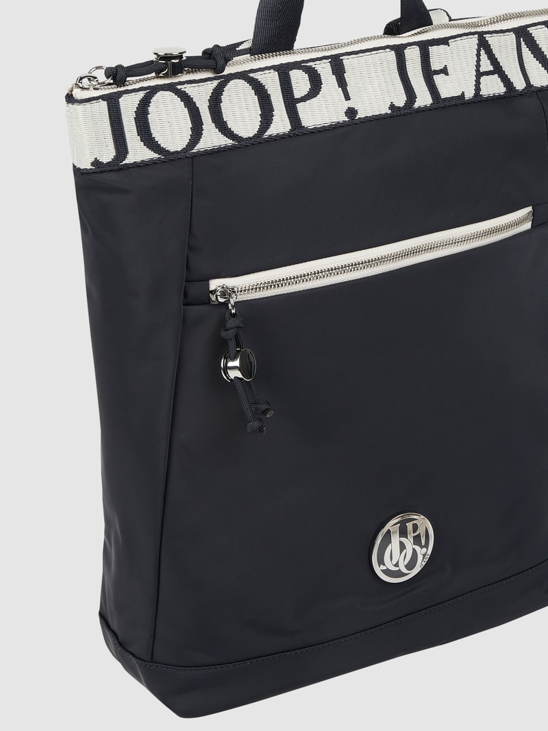 Rucksack mit Logo Modell 'Elva' in marineblau