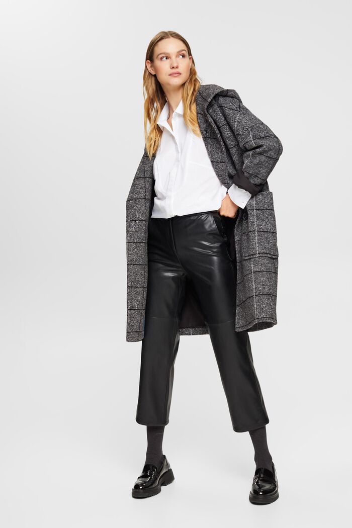 Cropped-Hose in Lederoptik