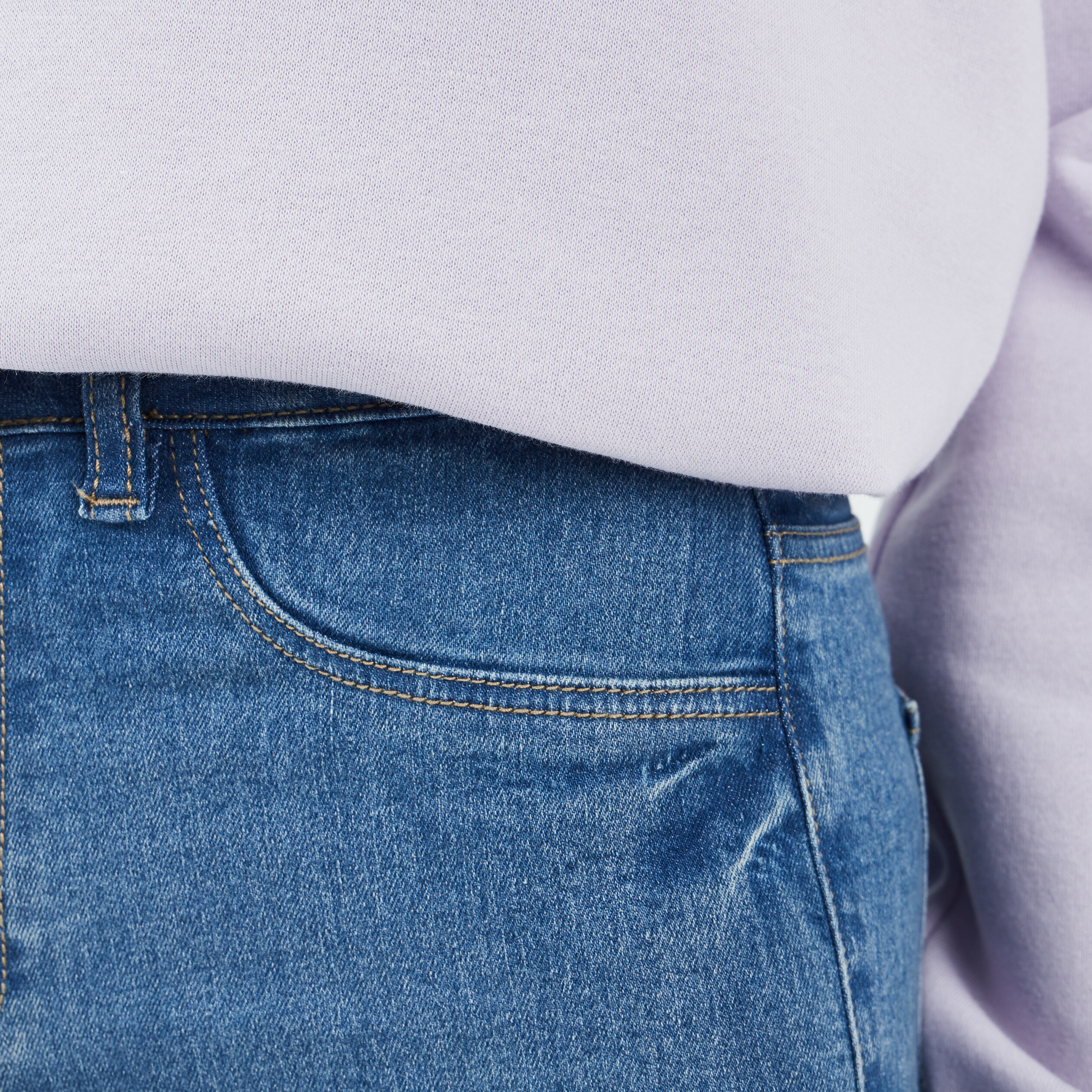 Jegging taille haute denim stone femme | La Halle