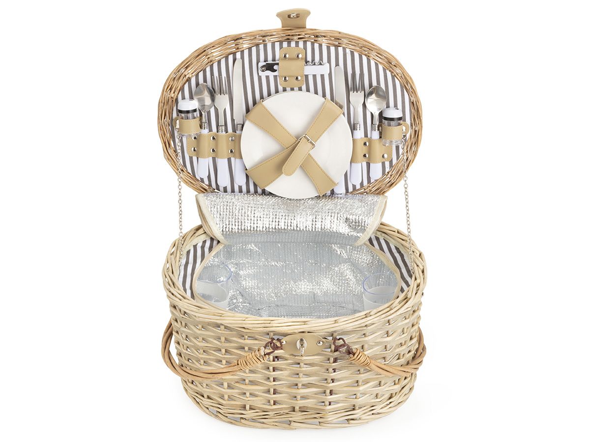 Dutch Mountains 2-Personen 12-teiliger Picknickkorb